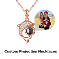custom projection photo necklacecustom pet photo necklace personalized memorial gift anniversary gif valentines gift for women