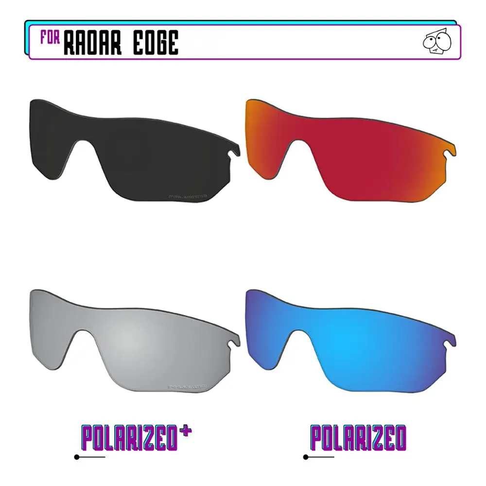 

Ezrelease поляризованные Сменные линзы для солнцезащитных очков-солнцезащитные очки с радиолокационными краями-BkSrP Plus-RedBlueP