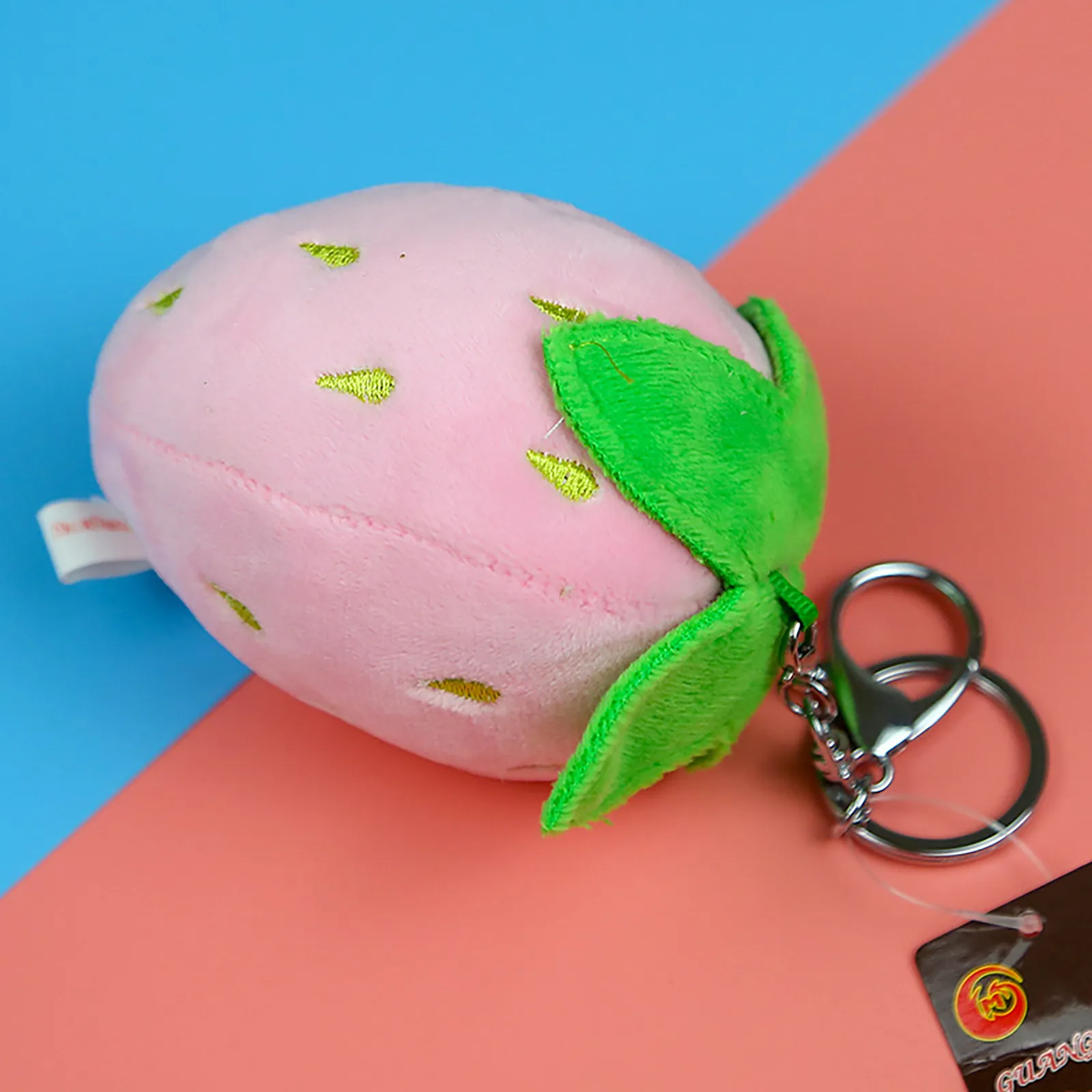 Cute Strawberry Fruit Pendant Plush Toy Key Chain Hanging School Bag Women Fashion Christmas Small Gift | Игрушки и хобби