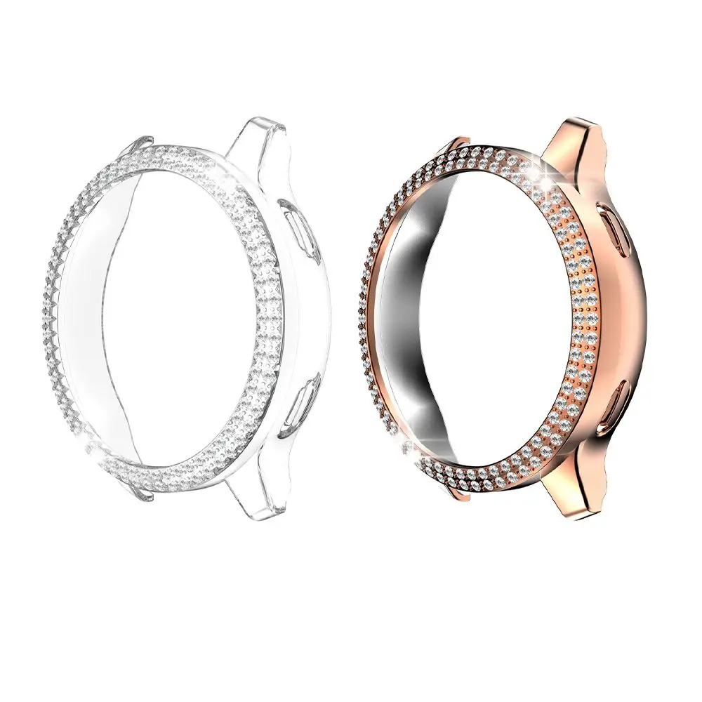 

Luxury PC Full Around Shockproof Bumper Watch Protective Case Crystal Diamonds Cover Protector For Garmin Venu