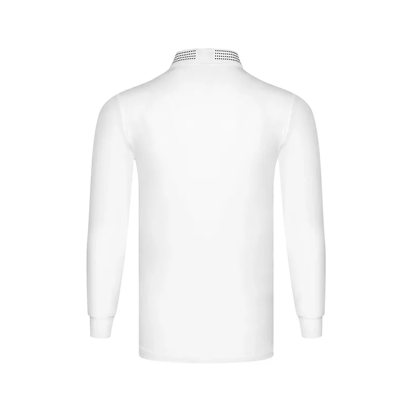 

custom design Spandex/polyester dry fit golf polo long sleeve shirt for men