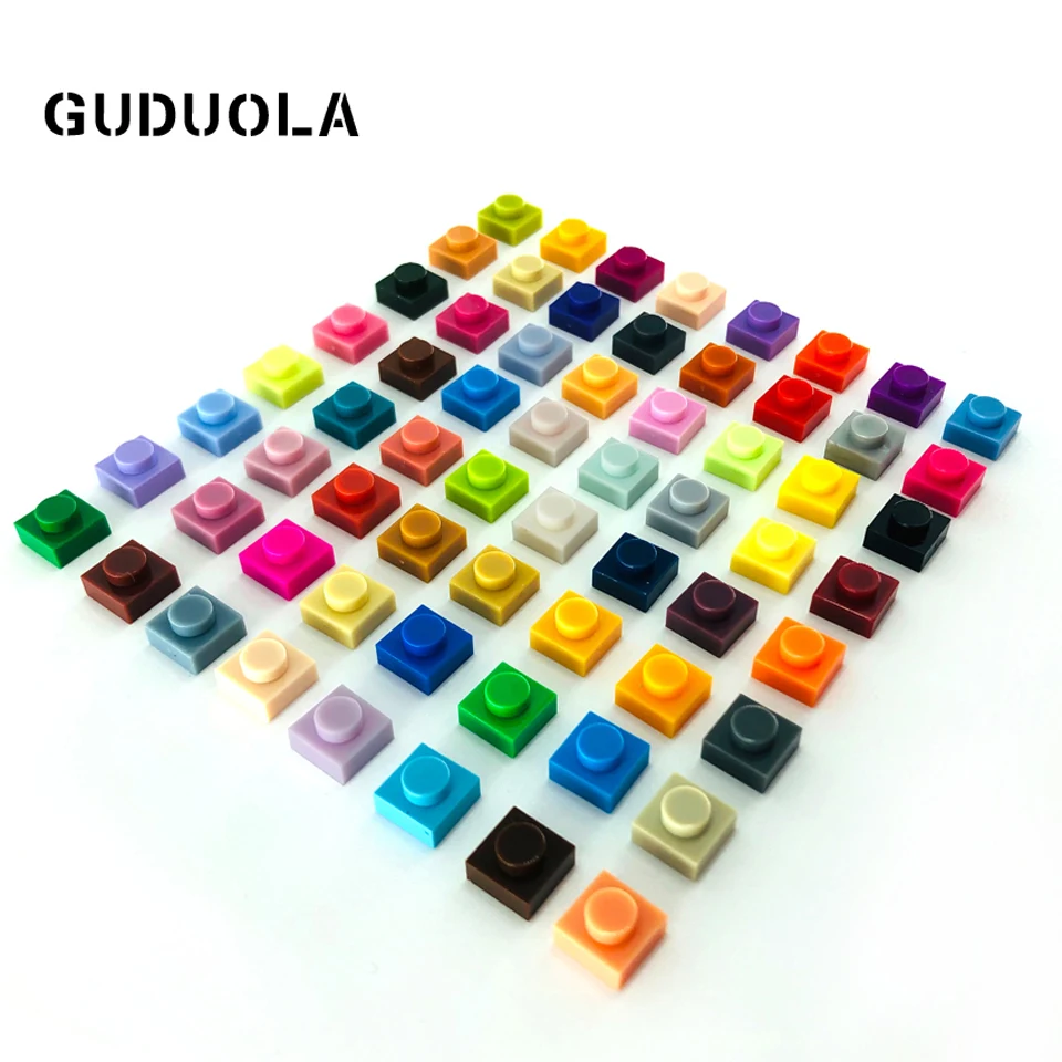 Набор строительных блоков Gudula 1X1 MOC детали совместимые с 3024 базовыми блоками