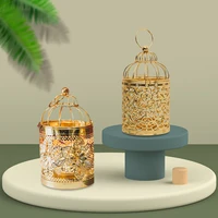 golden hollow metal cylinder candle holder nordic cage iron candlestick holder lantern decor modern home decoration craftwork