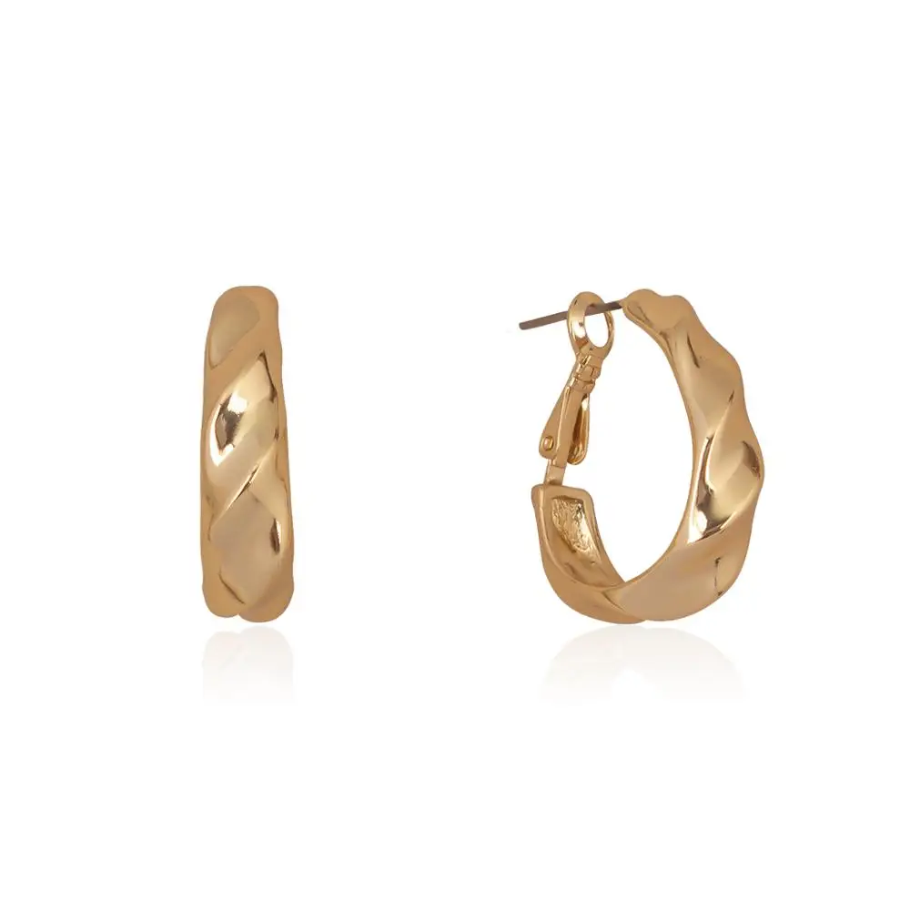 

2021 fashion punk simple texture threaded metal earrings simple geometric earrings fashion ladies golden earrings jewelry gifts