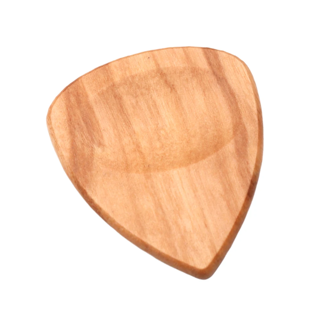 

Handmade Guitar Picks Heart-shaped Olive Wood Guitar Plectrum Part Accessory