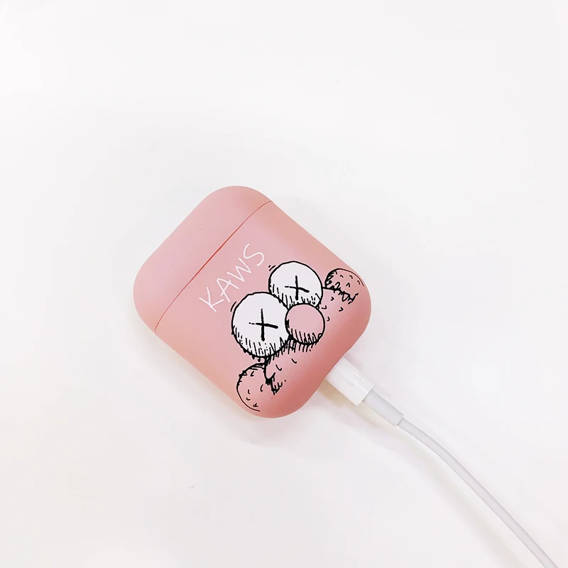 GOOYIYO-для Airpods 1 2 Чехол мультяшный наушник наушники зарядная коробка ТПУ мягкий