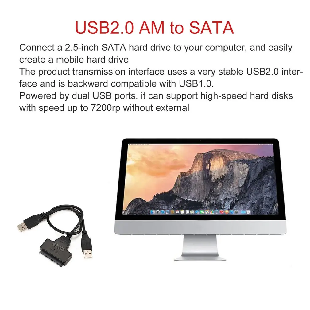 Usb 2 0/Usb 3 0 к Sata Жесткий телефон кабель с простой линией привода поддержка питания