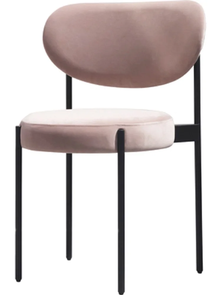 

Nordic dining chair modern minimalist home light luxury creative leisure cafe restaurant chair houndstooth dressing stool