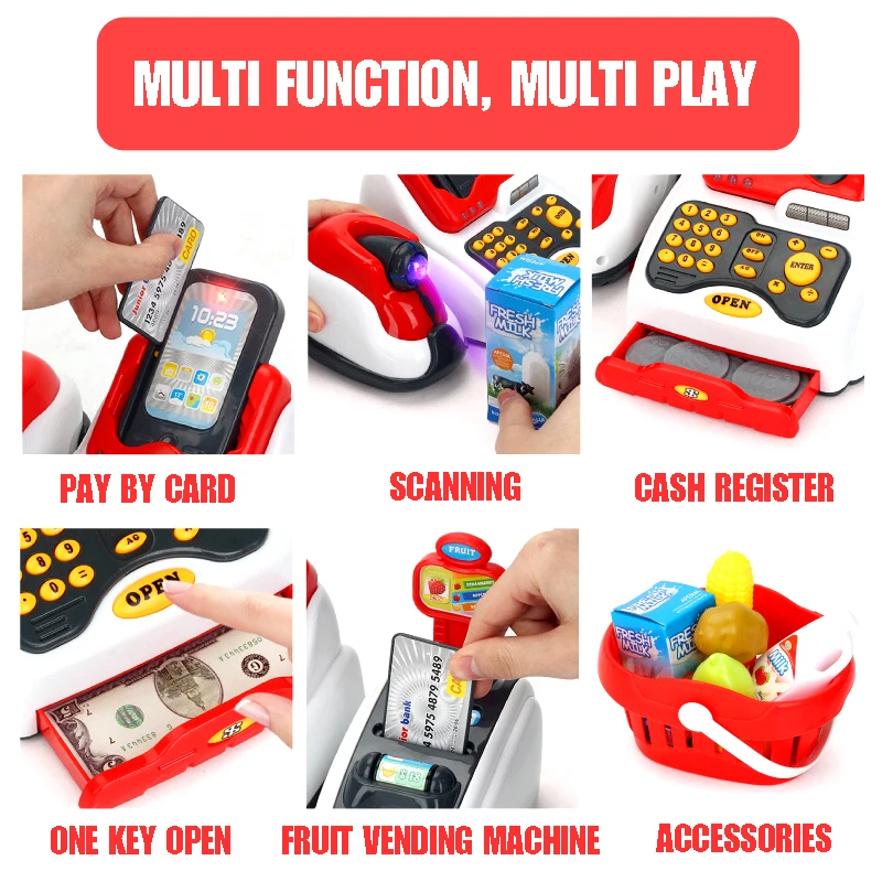 Новый классический симулятор мастеров кассовый аппарат игрушки для детей