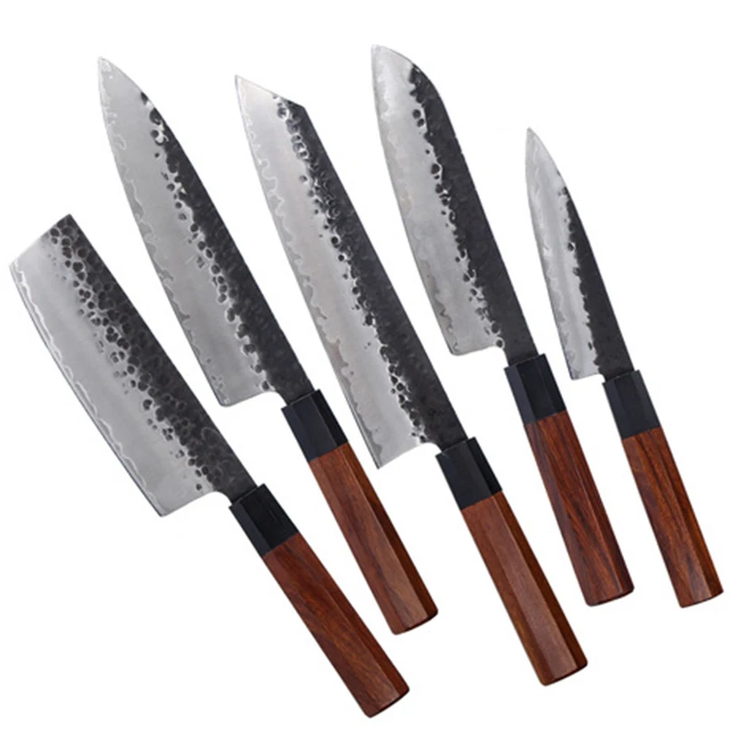 

Handmade Clad Steel Professional Japanese Kitchen Knives Chef Knife Nakiri Knife Meat Cleaver Sushi Knife Utility Knives Cutter