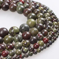 natural stone beads dragon bloodstone round loose beads 4 6 8 10 12mm beads for bracelets necklace diy jewelry making