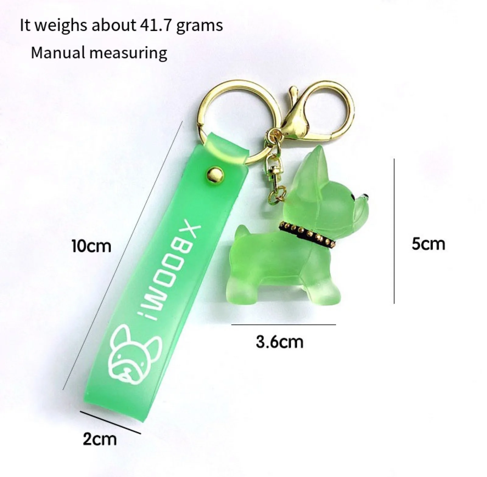 Модный брелок в стиле панк с французским бульдогом брелки из искусственной кожи