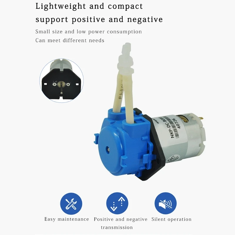 

Peristaltic Pump Coffee Machine Coke Machine Aquarium DIY Pump 12V/24V Laboratory Mini Pump 8 Types Blue
