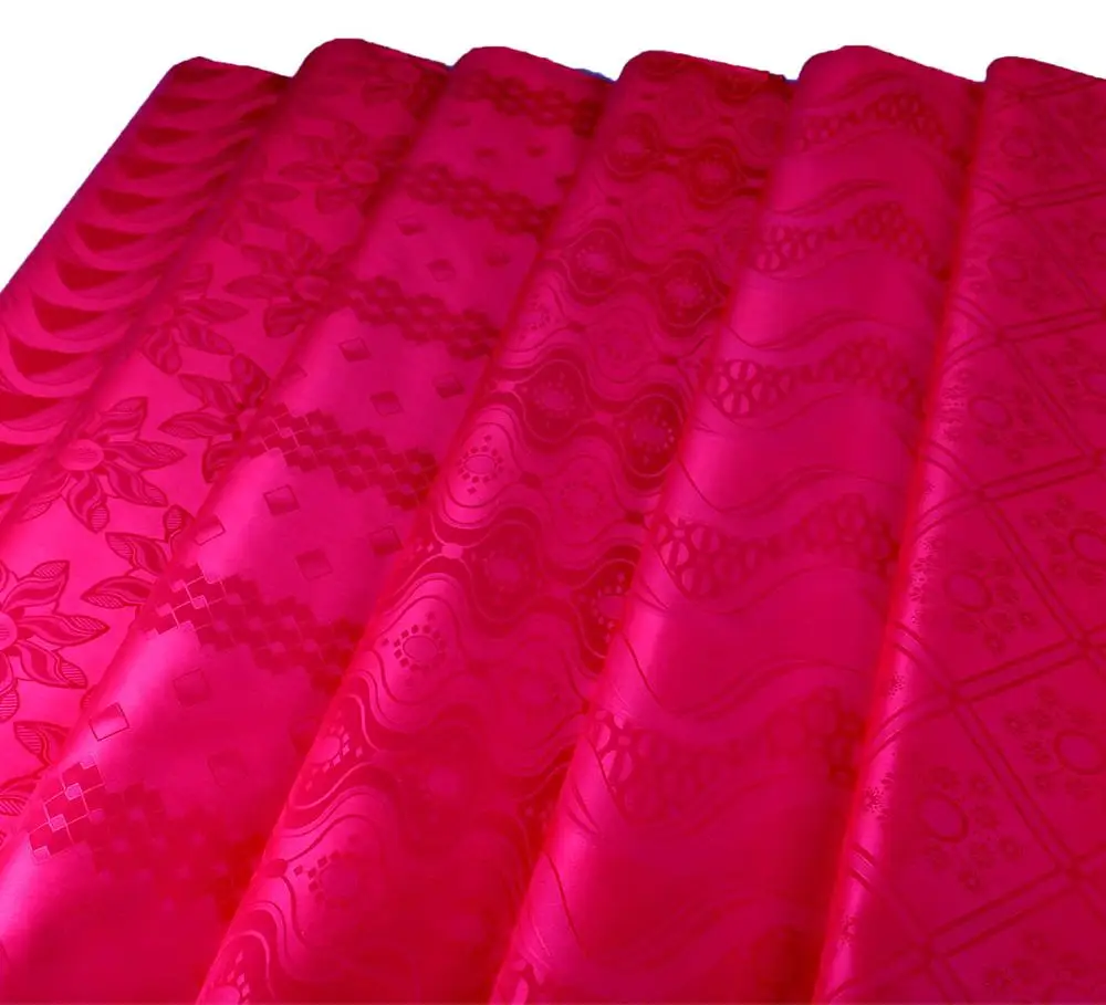 2H Rose Red 160 см ширина морская парча ткань 100 хлопок Базен Riche Getzner качество Африканский Базен Riche ткань - Цвет: 2H Rose Red