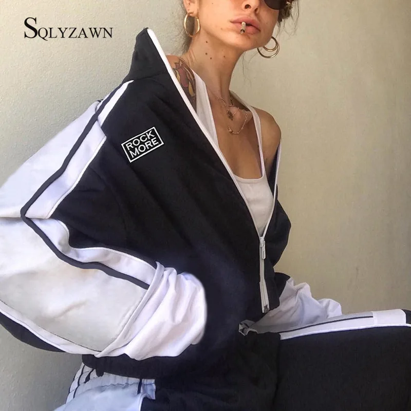 2 шт. куртка на молнии с буквенным принтом пальто длинным рукавом и