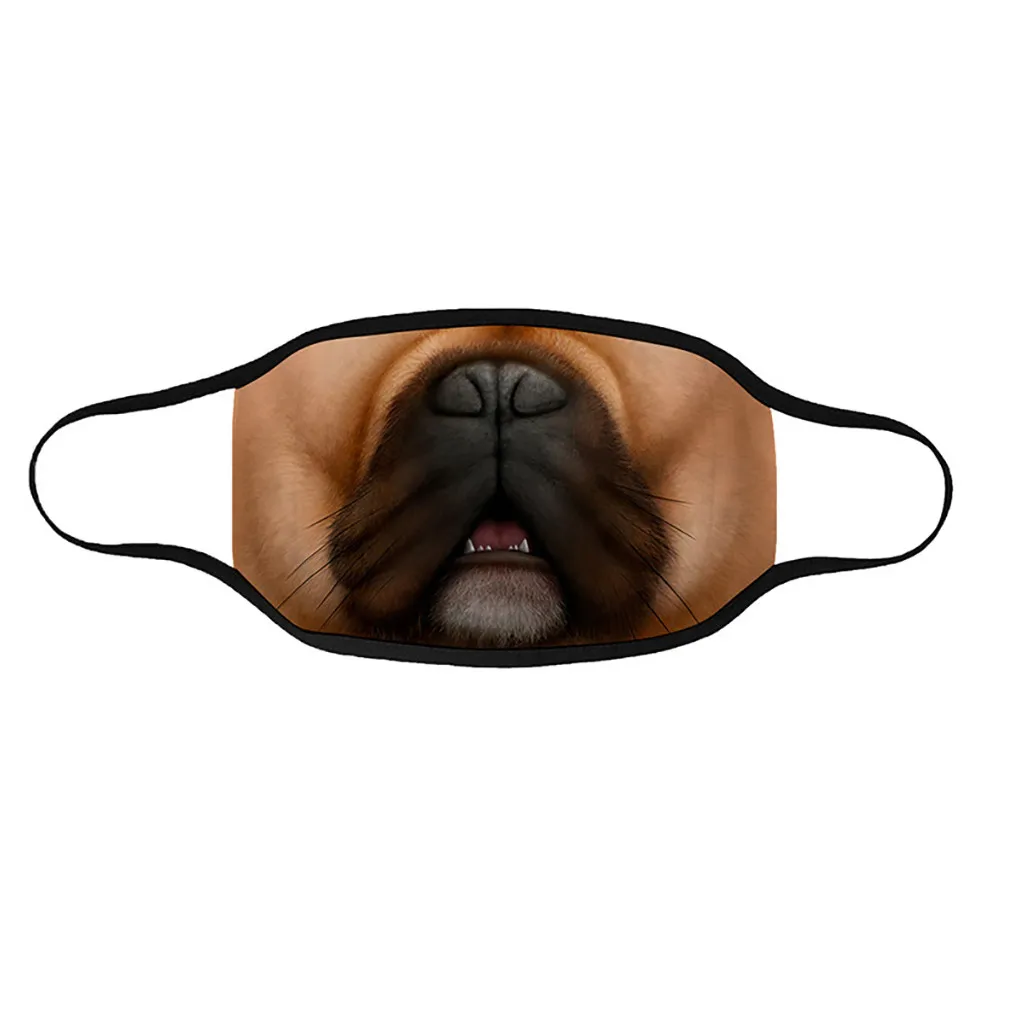 Модные маски для лица на Хэллоуин мужские и женские 3D принты моющиеся дышащие