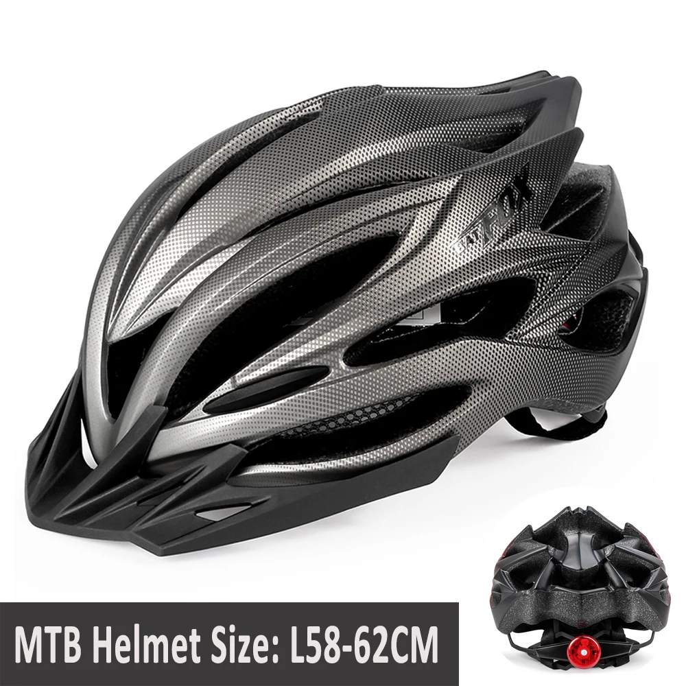 

bicycle helmets for men ultralight mountain road bike helmet adult riding cycling helmet with visor capacete ciclismo mtb XL