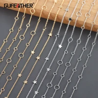 gufeather c239diy chainpass reachnickel free18k gold rhodium platedcoppercharmdiy bracelet necklacejewelry making1mlot