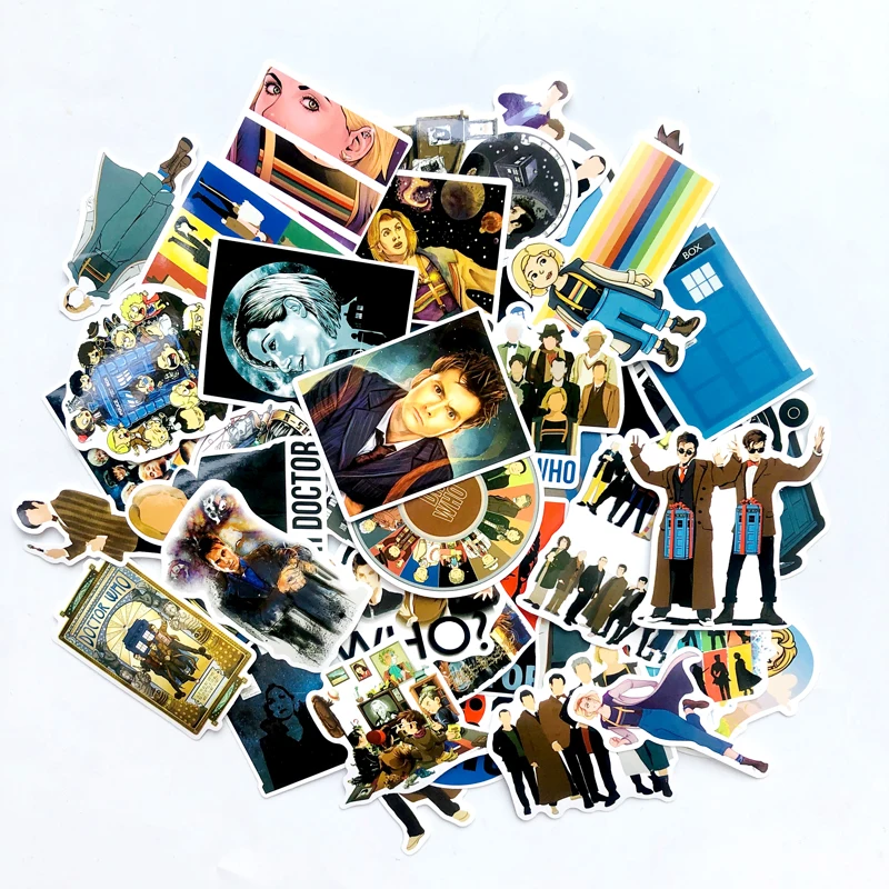 50 шт./упак. сериала &quotДоктор Кто&quot граффити наклейки для Чемодан мотоцикл