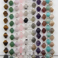 sunstone amethysts aventurine amazonite rhombus nugget beadsdrilled used for pendant necklaces bracelet earring jewelry making