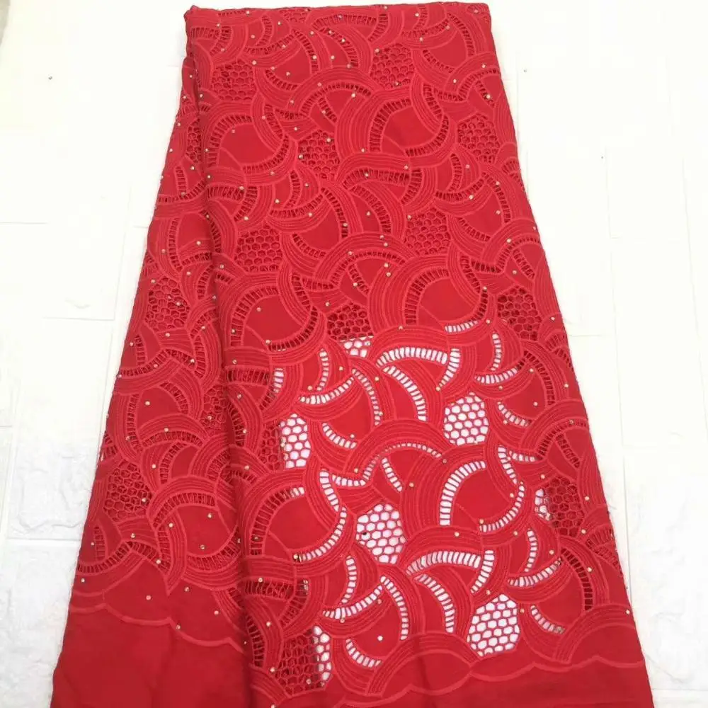 

Высокая кутюр Красный шнур гипюр кружева французская мягкая шифоновая ткань Стразы для вечерние него платья Шитье