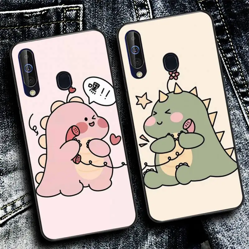 

YNDFCNB Cute Dinosuar Phone Case for Samsung A51 01 50 71 21S 70 31 40 30 10 20 S E 11 91 A7 A8 2018
