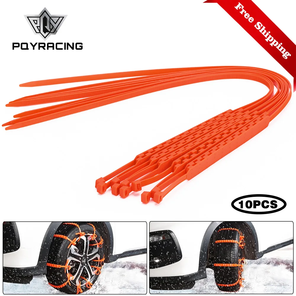 

10pcs Newest 92cm Car Universal Anti Skid Snow Chains Nylon for Car Truck Snow Mud Wheel Tyre Tire Cable Ties Dropshippinp STC01