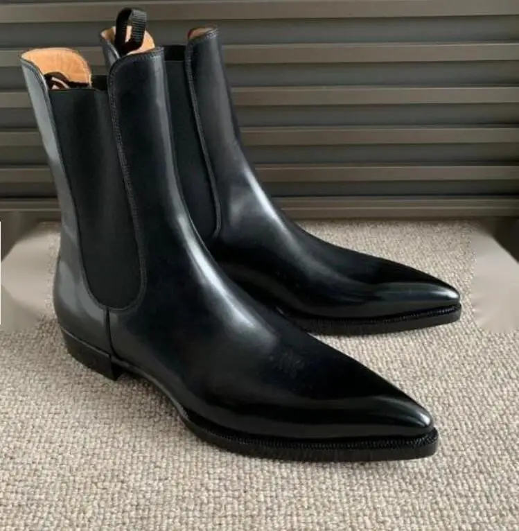 

Men PU Leather Shoes Low Heel Casual Shoes Dress Shoes Brogue Shoes Spring Ankle Boots Vintage Classic Male Casual TV282
