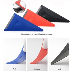 EHDIS Автомобильная виниловая пленка из углеродного волокна, наклейки, скребок с мягкими краями, инструмент для обмотки автомобиля, скребок для оттенка окон, автомобильные аксессуары