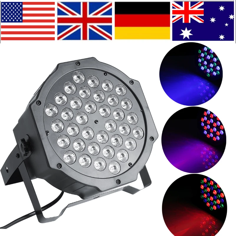 72 Вт 36LED пульт дистанционного управления RGB сценический свет DJ Вечеринка Диско