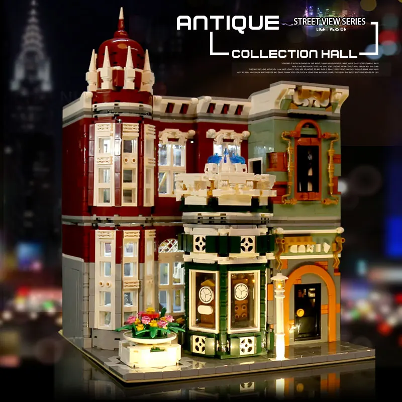 MOC City Streetview Creator Antique Collection Shop Store Model 10185 Building Blocks Bricks Education Toys Christmas Gifts | Игрушки и