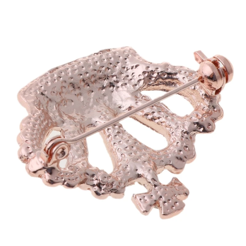 Модная стильная Брошь Стразы булавка в форме короны винтажный свадебный