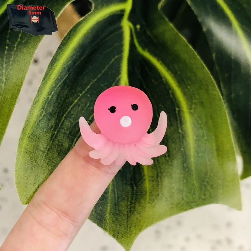 6 шт. милые полимерные Мультяшные фотообои рыбы краб осьминог панда пчела божья