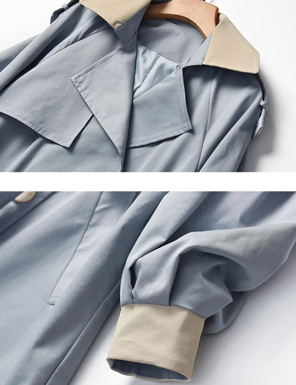 Женский Повседневный тренчкот с длинным рукавом весна-осень 2019 |