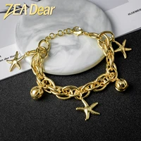 zeadear jewelry fashion african ball star charm bracelets for women hand chains link chain high quality for engagement gift