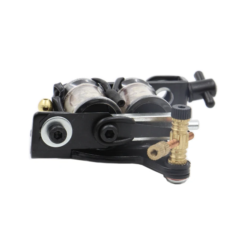 Новинка катушки для тату машинки 10 палочек черного/серебряного цвета железная