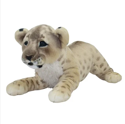 

small cute simulation lion baby toy plush lying lion doll birthday gift about 40cm