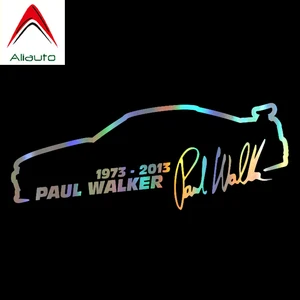 Модная Автомобильная наклейка Aliauto Пол Уокер Форсаж Декор Водонепроницаемая Виниловая наклейка для Chevrolet Audi A3 Toyota JDM,13 см * 5 см