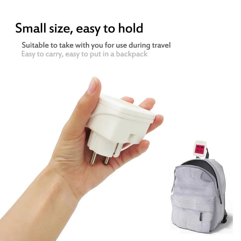 4 8 мм Европейская немецкая вилка в китайский переходник портативный дорожный