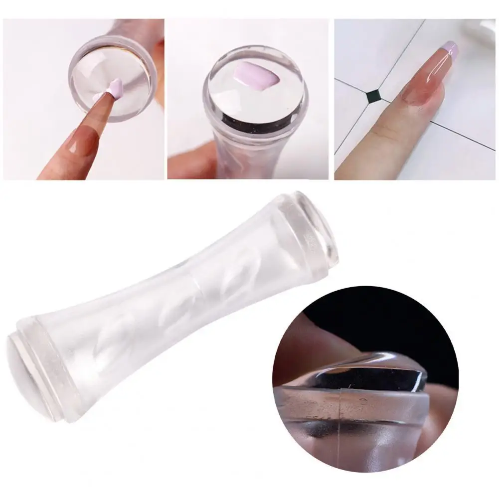 

Double Head Nail Stamp Scraper High Elasticity with Scraper Silicone Seal Nail Stamping Printing Tips Tool for Manicure