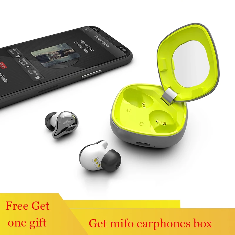 Enlarge mifo o4 Touch Two True Wireless Earbuds Mini Bluetooth 5.0 Headset Bass Sport Earphone Ipx7 Waterproof Hand Free Twins Earphones