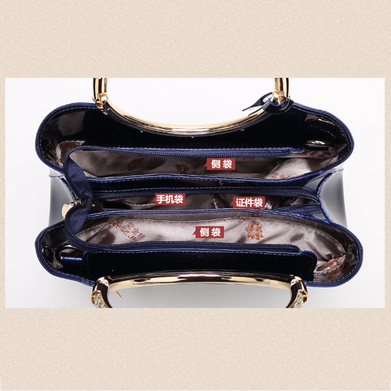 

Pu Leather Women Messenger Bag Designer Famous Brand Patent Handbags Luxury Handbags Women Bag 2021 New Shoulder Crossbody Bags