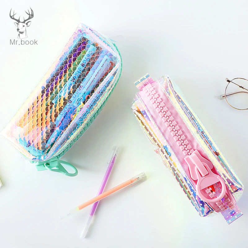 Креативный красочный чехол на большой молнии для лазерного карандаша