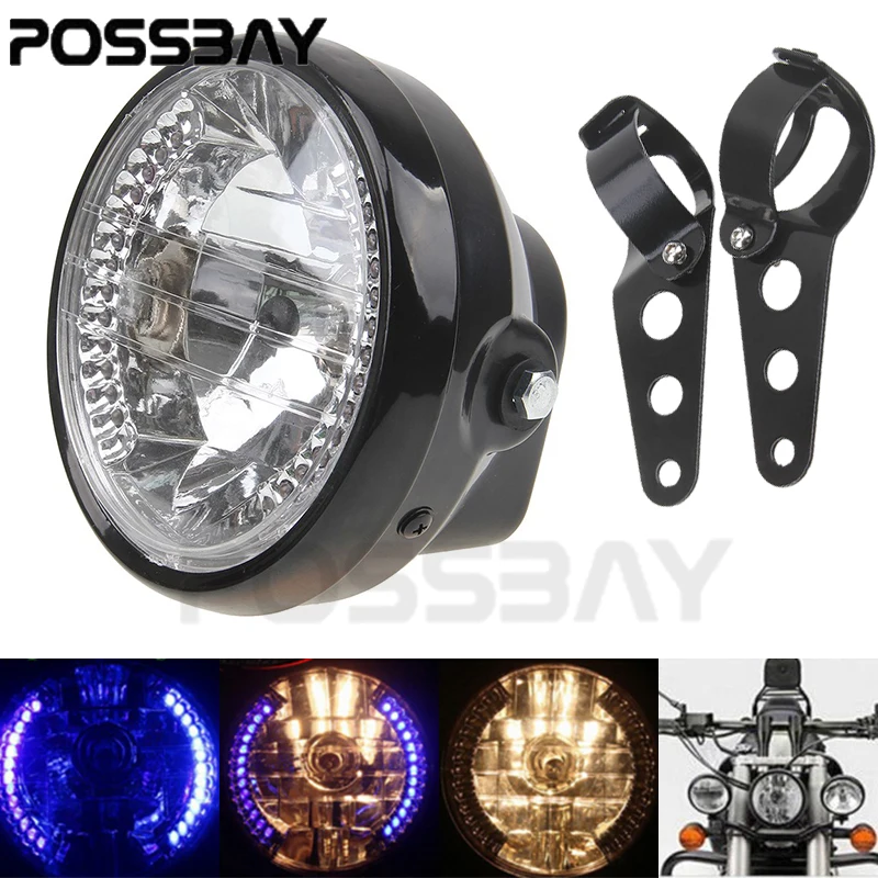 Фара мотоциклетная POSSBAY 6 3 дюйма 35 Вт H4 12 В|headlamps light|light signallight turn signal |