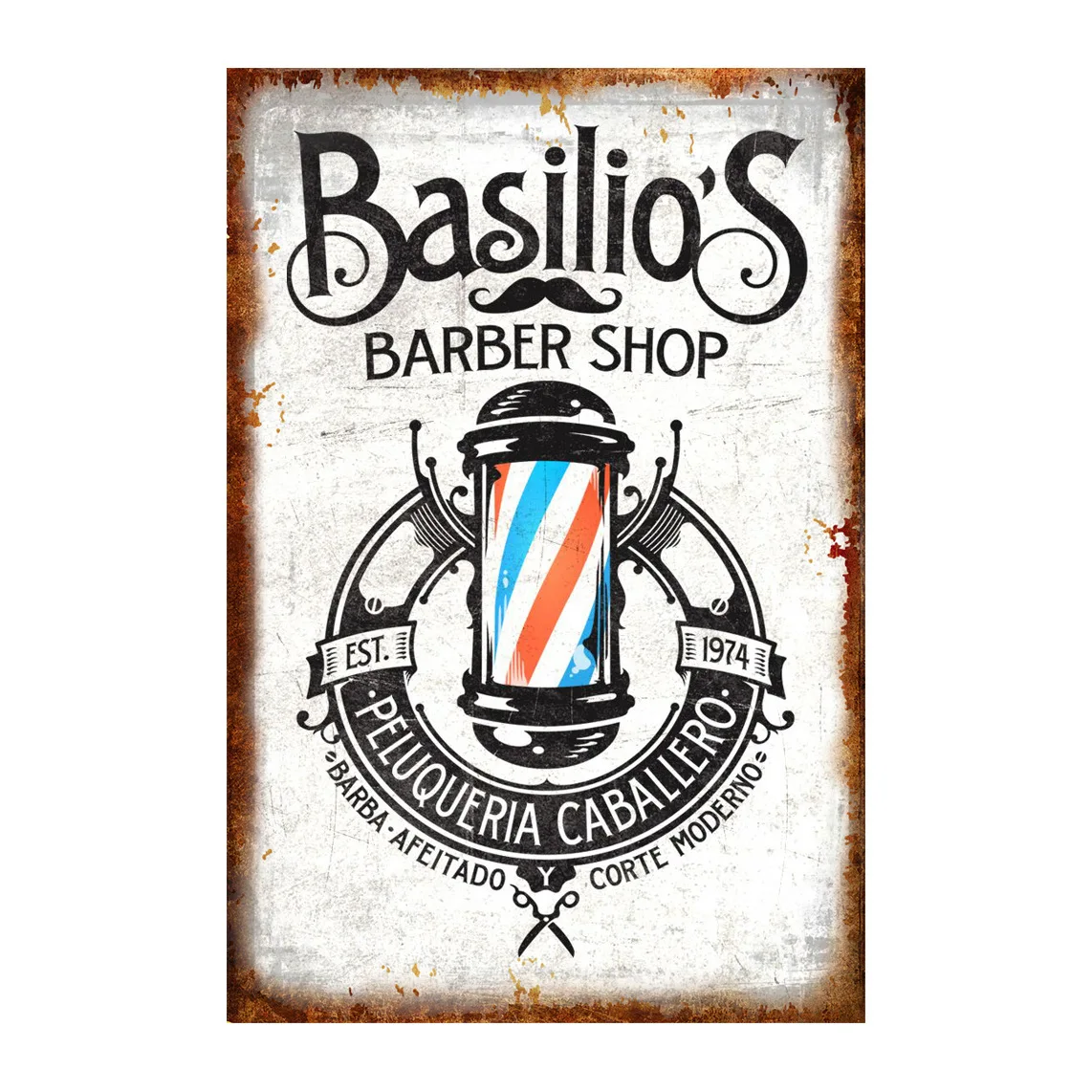 Классический стиль классический парикмахерский постер винтажное украшение