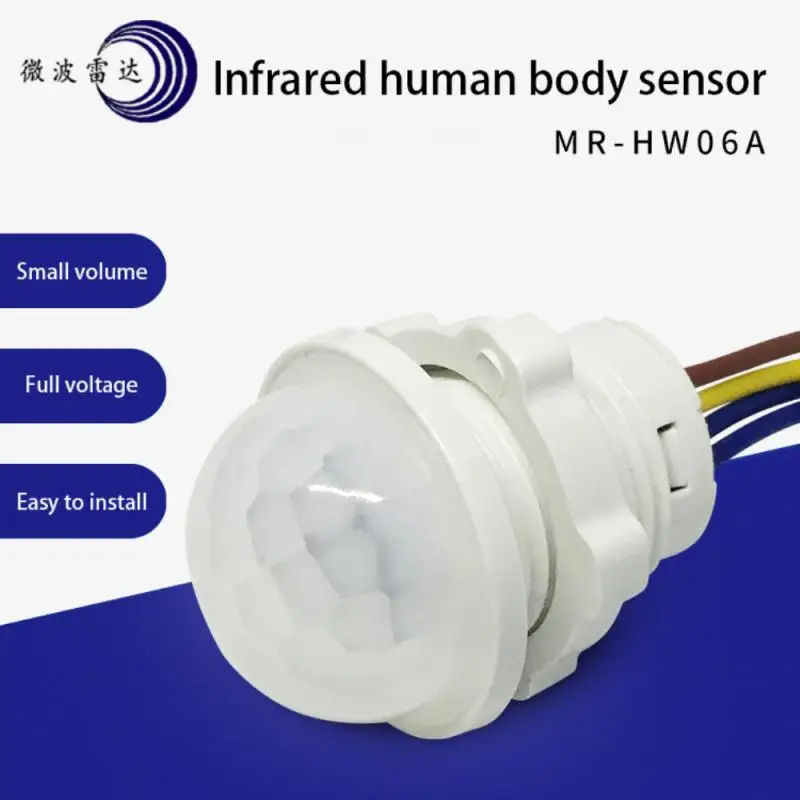 

110v 265v Home Indoor Outdoor Infrared Light Motion Sensor Time Delay Home Lighting PIR Switch LED Sensitive Night Lamp