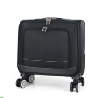 18'' Travel suitcase on wheels Cabin carry on trolley Men's suitcase fashion waterproof oxford luggage bag