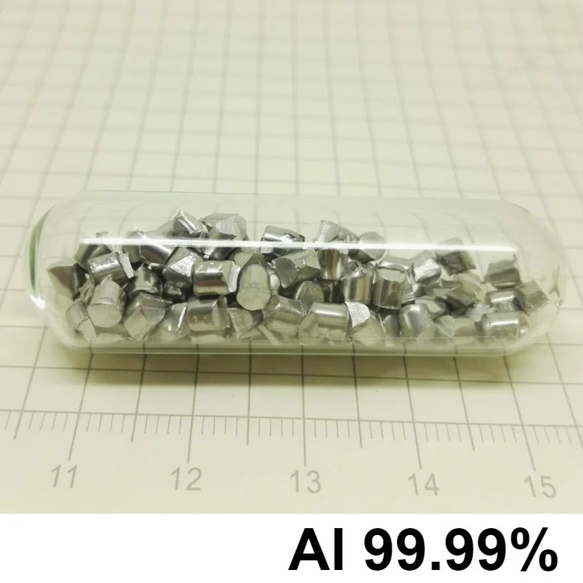

High Purity Aluminum Metal Al 4N Substance 99.99% Pure 5Grams Sealed in Glass Tube