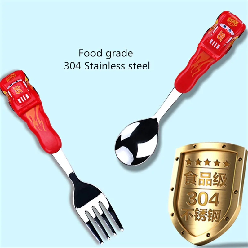 Дисней детская посуда из нержавеющей стали детский набор ложка и вилка