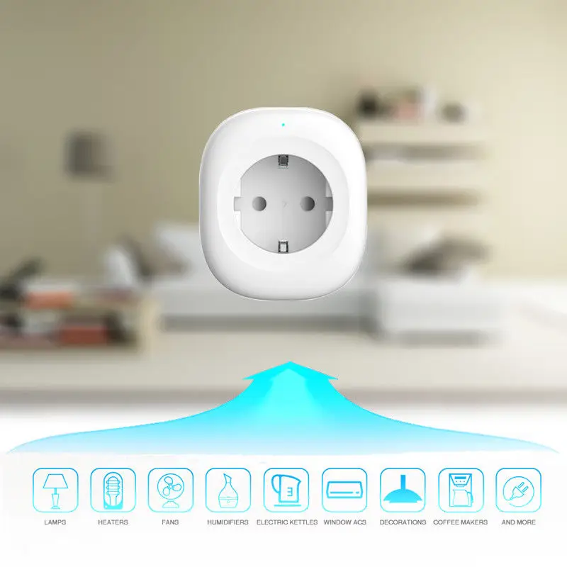 Мини Wifi умная розетка ЕС Вилка питания мобильное приложение Дистанционное